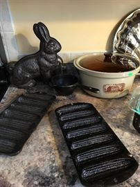 Cast Iron including Griswold Bunny Mold