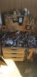 Piles of old tools