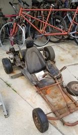 Classic old vintage go cart...great restoration project