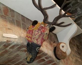 paper mache deer head