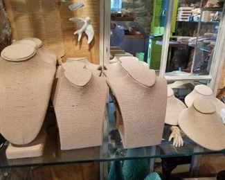 necklace display busts