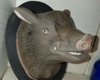 paper mache animal head