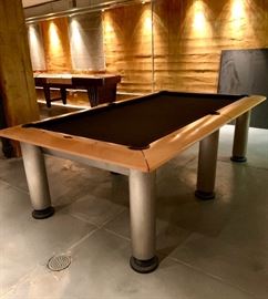 Contemporary Manhattan Brunswick Billiards table with ping pong top