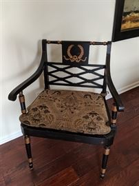 $125    NOW $62  Black frame Chair