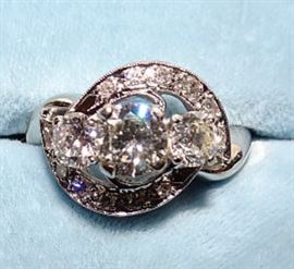 14K Gold Diamond Ring (Over 1 ct. in Diamonds)