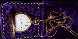 14k Gold Elgin Hunter Case Pocket Watch