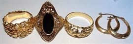 Gold Rings & Earrings