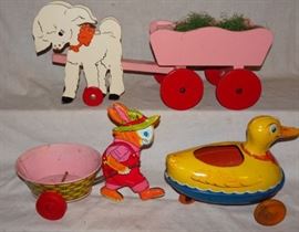 Tin & Wooden Easter Toys