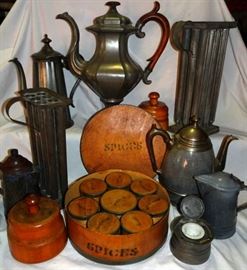Tin, Pewter & Woodenware