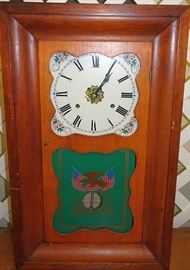 Seth Thomas OG Weight Clock W/ Reverse Painting