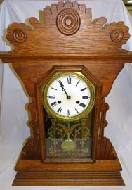 Oak Gingerbread Clock