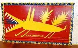 By W.D. Harden, painted metal roofing