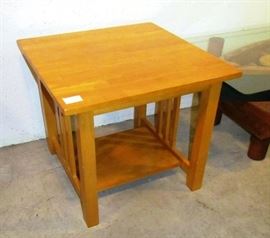 Modern mission end table