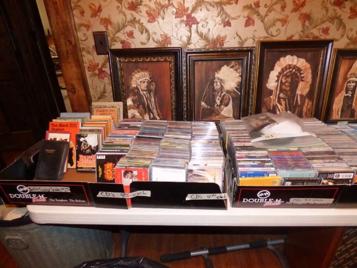 Lots of lots of cd's.
