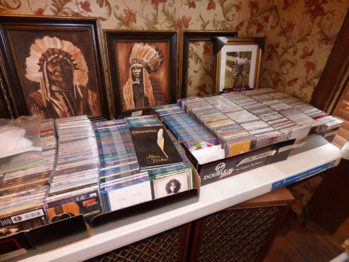 And more cd's.
