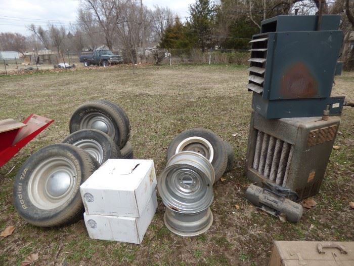 Wheels and heaters.