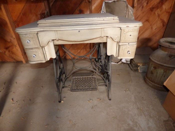 Antique sewing machine.
