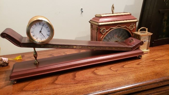 Incline/Rolling clock/ Fan clock/ Faberge carriage clock