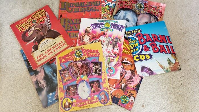Vintage brochures..Barnum & Bailey....plus more