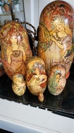 Hand painted Russian nesting dolls