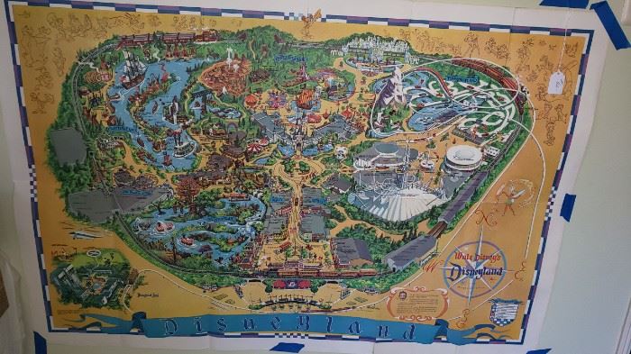 1966 Walt Disney map