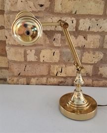 Brass Desk Lamp Side View a