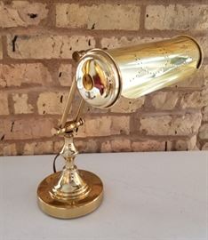 Brass Desk Lamp Side View