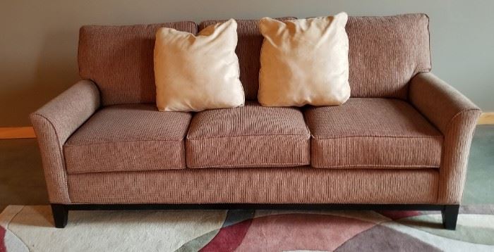 Broyhill 3 Cushion Couch Sofa