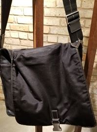 Coach Black Leather Messenger Bag B Flap