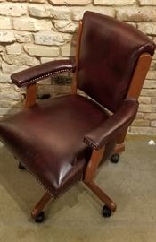 Executive Desk Chair Brass Tack Accents