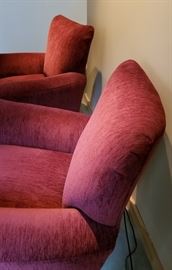 Flexsteel Burgundy Arm Chair Back