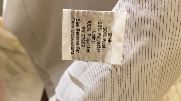 J Peterman Gray Tunic Content Label