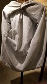 J Peterman Gray Tunic Lining