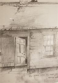 Olsons Farmstead Brandywine River Musuem Print Door