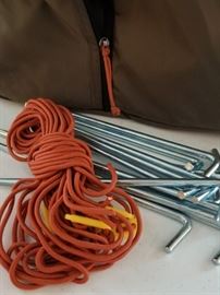 REI Base Camp 6 Tent Stakes and Roping