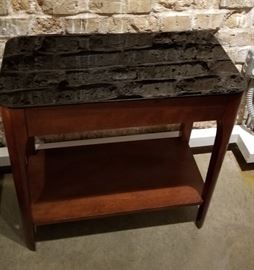 Side Table Smoked Glass Top