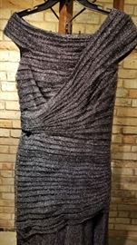 Tadashi Shoji Gown Ruessed Bodice
