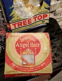 Vintage Christmas Decor Angel Hair