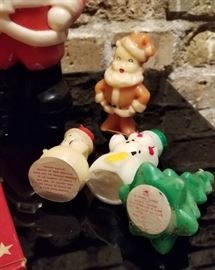 Vintage Christmas Novelty Candle Bases