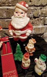 Vintage Christmas Novelty Candle Large Santa
