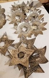 Vintage Christmas Tin Candle Guards
