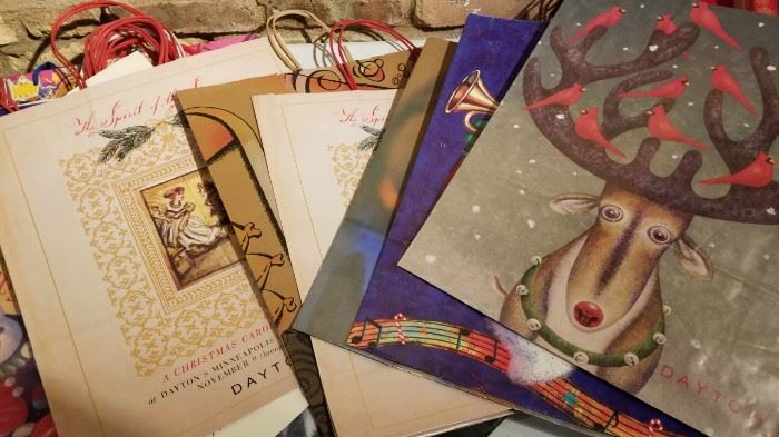 Vintage Daytons and Other Christmas Bags and Boxes b