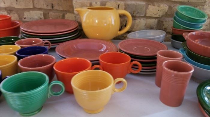 Vintage Fiestaware Fiesta Cups as is