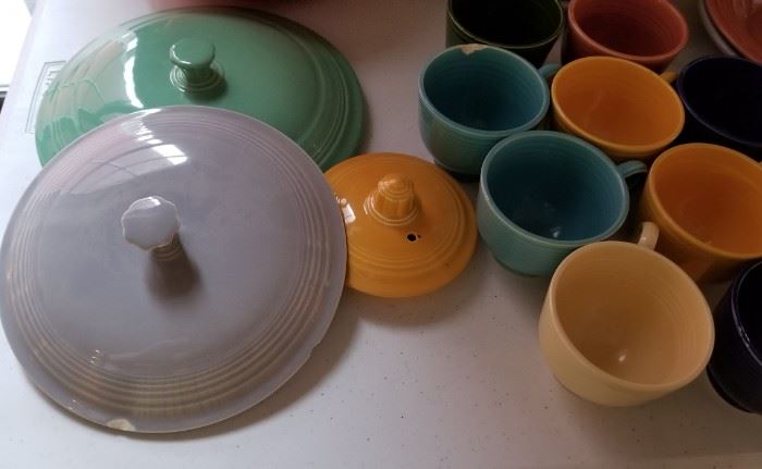 Vintage Fiestaware Fiesta Lids as is