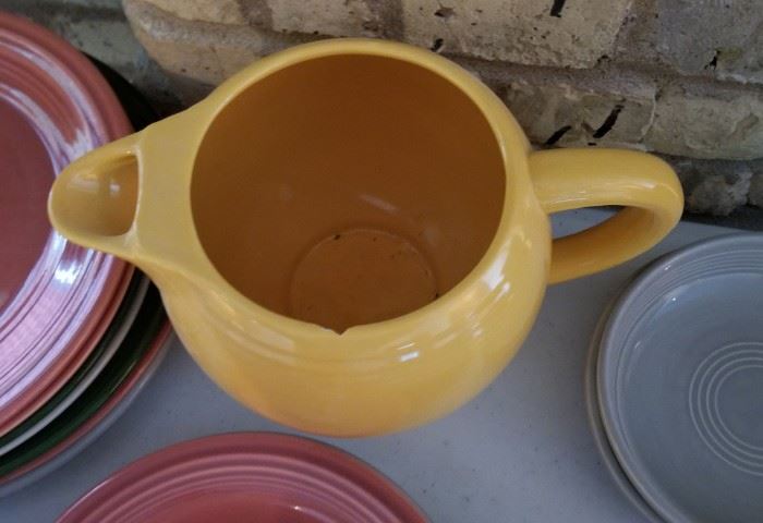 Vintage Fiestaware Fiesta Pitcher as is