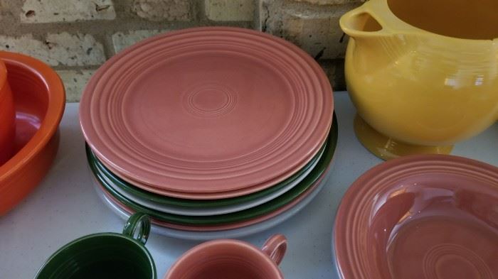 Vintage Fiestaware Fiesta Plates as is