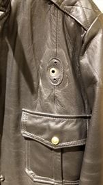Vintage Leather St Paul Police Ladies Jacket Badge Spot