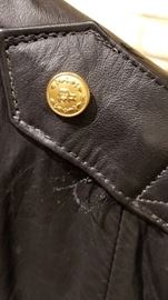 Vintage Leather St Paul Police Ladies Jacket Button