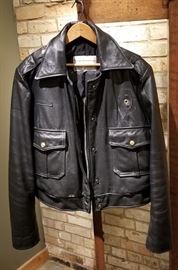 Vintage Leather St Paul Police Ladies Jacket Front