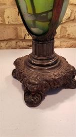 Vintage Reverse Painted Table Lamp Base